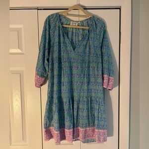 SZ block print dress size large